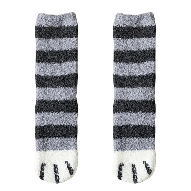 Cat Paw Fuzzy Socks