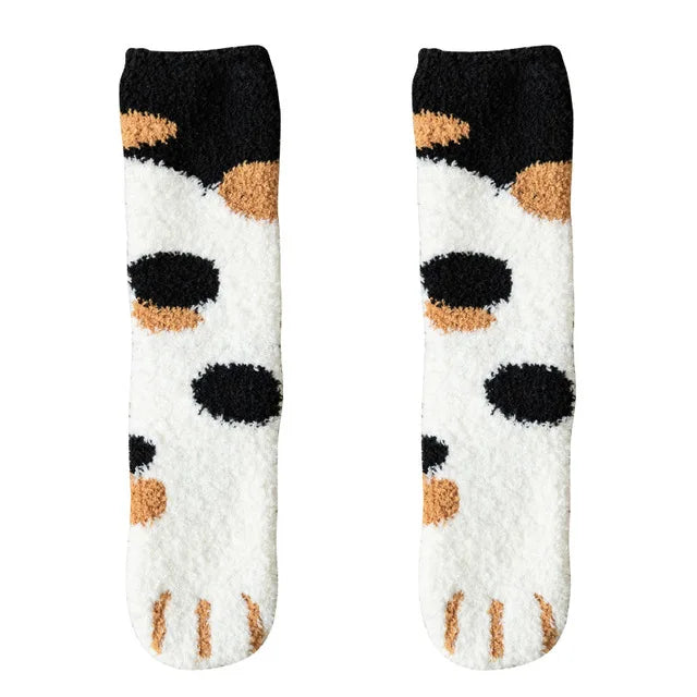 Cat Paw Fuzzy Socks