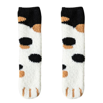 Cat Paw Fuzzy Socks