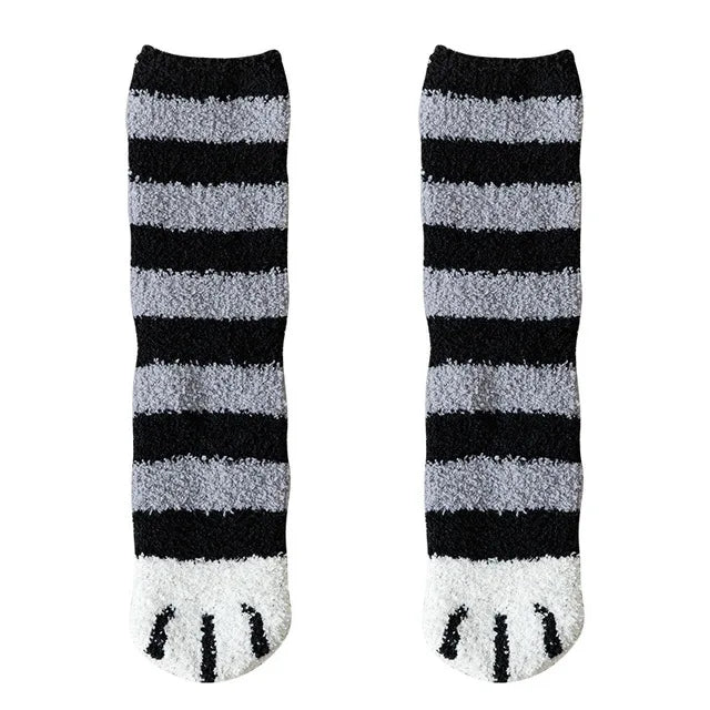 Cat Paw Fuzzy Socks