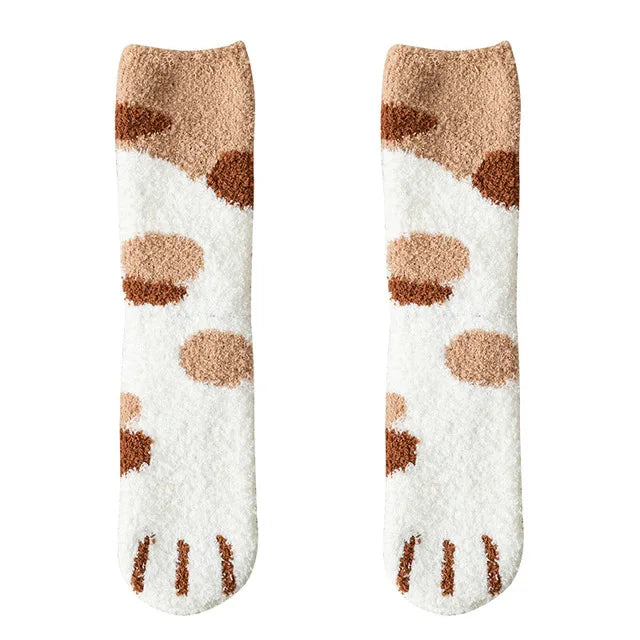 Cat Paw Fuzzy Socks