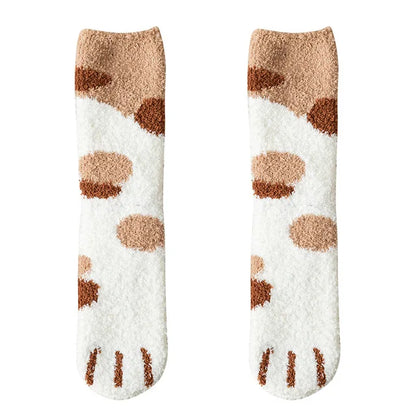Cat Paw Fuzzy Socks